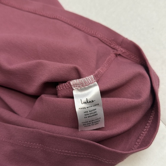 NWT!! Lulu’s - Down to Party Mauve One-Shoulder Cutout Bodycon Mini Dress - S - Picture 7 of 10